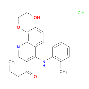 1-Butanone, 1-[8-(2-hydroxyethoxy)-4-[(2-methylphenyl)amino]-3-quinolinyl]-, hydrochloride (1:1)
