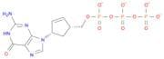 Triphosphoric acid, P-[[4-(2-amino-1,6-dihydro-6-oxo-9H-purin-9-yl)-2-cyclopenten-1-yl]methyl] est…