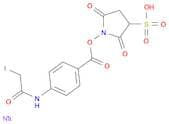 Benzoic acid, 4-[(2-iodoacetyl)amino]-, 2,5-dioxo-3-sulfo-1-pyrrolidinyl ester, sodium salt (1:1)