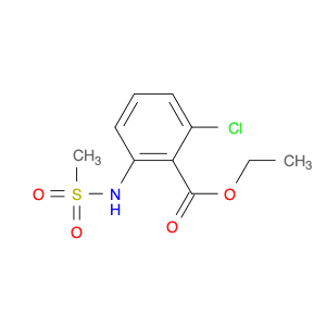 Benzoic acid, 2-chloro-6-[(methylsulfonyl)amino]-, ethyl ester