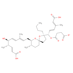 Butanedioic acid, 1-[(1S,2E,4E)-1-[(2R,5S,7R,8S)-2-butyl-7-[(2E,4E,6S,7S,8E)-9-carboxy-6-hydroxy-3…