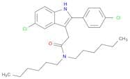 5-Chloro-2-(4-chlorophenyl)-N,N-dihexyl-1H-indole-3-acetamide