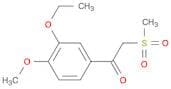 Ethanone, 1-(3-ethoxy-4-methoxyphenyl)-2-(methylsulfonyl)-