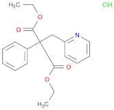 Propanedioic acid, 2-phenyl-2-(2-pyridinylmethyl)-, 1,3-diethyl ester, hydrochloride (1:1)