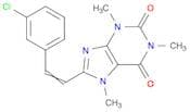 1H-Purine-2,6-dione, 8-[2-(3-chlorophenyl)ethenyl]-3,7-dihydro-1,3,7-trimethyl-