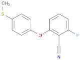 2-Fluoro-6-(4-(methylthio)phenoxy)benzonitrile