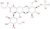 O-3-Amino-3-deoxy-α-D-glucopyranosyl-(1→6)-O-[6-amino-6-deoxy-α-D-glucopyranosyl-(1→4)]-N1-[(2S)-4…