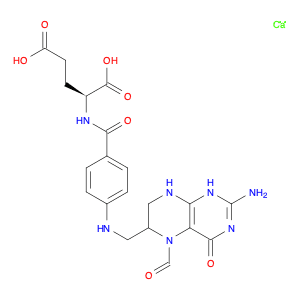 L-Glutamic acid, N-[4-[[(2-amino-5-formyl-1,4,5,6,7,8-hexahydro-4-oxo-6-pteridinyl)methyl]amino]be…