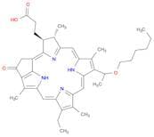 3-Phorbinepropanoic acid, 14-ethyl-9-[1-(hexyloxy)ethyl]-4,8,13,18-tetramethyl-20-oxo-, (3S,4S)-
