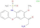 Methanesulfonamide, N-[4-(2-aminoacetyl)-5-methoxy-2-phenoxyphenyl]-, hydrochloride (1:1)