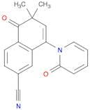 2-Naphthalenecarbonitrile, 5,6-dihydro-6,6-dimethyl-5-oxo-8-(2-oxo-1(2H)-pyridinyl)-