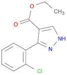 1H-Pyrazole-4-carboxylic acid, 3-(2-chlorophenyl)-, ethyl ester