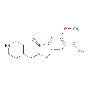 1H-Inden-1-one, 2,3-dihydro-5,6-dimethoxy-2-(4-piperidinylmethylene)-