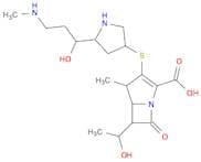 1-Azabicyclo[3.2.0]hept-2-ene-2-carboxylic acid, 6-[(1R)-1-hydroxyethyl]-3-[[(3S,5S)-5-[(1R)-1-hyd…