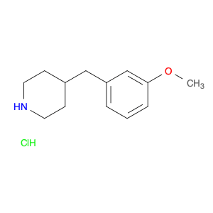 Piperidine, 4-[(3-methoxyphenyl)methyl]-, hydrochloride (1:1)
