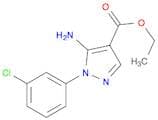 1H-Pyrazole-4-carboxylic acid, 5-amino-1-(3-chlorophenyl)-, ethyl ester