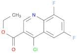 3-Quinolinecarboxylic acid, 4-chloro-6,8-difluoro-, ethyl ester
