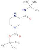 1-Piperazinecarboxylic acid, 3-[[(1,1-dimethylethyl)amino]carbonyl]-, 1,1-dimethylethyl ester, (3S…