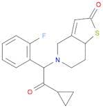Thieno[3,2-c]pyridin-2(4H)-one, 5-[2-cyclopropyl-1-(2-fluorophenyl)-2-oxoethyl]-5,6,7,7a-tetrahydr…