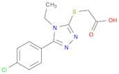 2-((5-(4-Chlorophenyl)-4-ethyl-4H-1,2,4-triazol-3-yl)thio)acetic acid