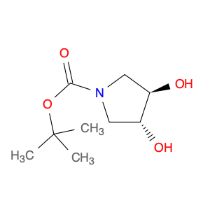 1-Pyrrolidinecarboxylic acid, 3,4-dihydroxy-, 1,1-dimethylethyl ester, (3R,4R)-
