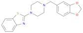 2-{4-[(1,3-dioxaindan-5-yl)methyl]piperazin-1-yl}-1,3-benzothiazole