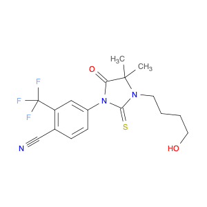 Benzonitrile, 4-[3-(4-hydroxybutyl)-4,4-dimethyl-5-oxo-2-thioxo-1-imidazolidinyl]-2-(trifluorometh…