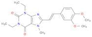 1H-Purine-2,6-dione, 8-[(1E)-2-(3,4-dimethoxyphenyl)ethenyl]-1,3-diethyl-3,7-dihydro-7-methyl-