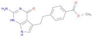 Benzoic acid, 4-[2-(2-amino-4,7-dihydro-4-oxo-3H-pyrrolo[2,3-d]pyrimidin-5-yl)ethyl]-, methyl ester