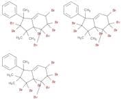 1H-Indene, 2,3-dihydro-1,1,3-trimethyl-3-phenyl-, octabromo deriv.