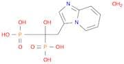Phosphonic acid, P,P'-(1-hydroxy-2-imidazo[1,2-a]pyridin-3-ylethylidene)bis-, hydrate (1:1)