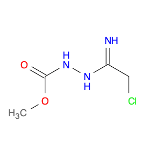 Hydrazinecarboxylicacid, 2-(2-chloro-1-iminoethyl)-, methyl ester