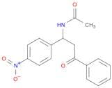 Acetamide, N-[1-(4-nitrophenyl)-3-oxo-3-phenylpropyl]-
