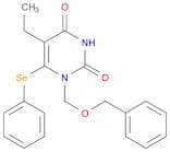 2,4(1H,3H)-Pyrimidinedione, 5-ethyl-1-[(phenylmethoxy)methyl]-6-(phenylseleno)-