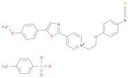 Pyridinium, 1-[2-(4-isothiocyanatophenoxy)ethyl]-4-[5-(4-methoxyphenyl)-2-oxazolyl]-, 4-methylbenz…