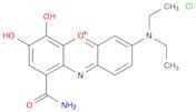 Phenoxazin-5-ium, 1-(aminocarbonyl)-7-(diethylamino)-3,4-dihydroxy-, chloride (1:1)