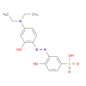 Benzenesulfonic acid, 3-[2-[4-(diethylamino)-2-hydroxyphenyl]diazenyl]-4-hydroxy-