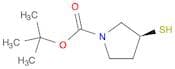 1-Pyrrolidinecarboxylic acid, 3-mercapto-, 1,1-dimethylethyl ester, (3S)-