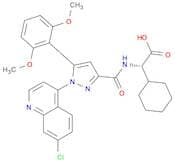 Cyclohexaneacetic acid, α-[[[1-(7-chloro-4-quinolinyl)-5-(2,6-dimethoxyphenyl)-1H-pyrazol-3-yl]car…