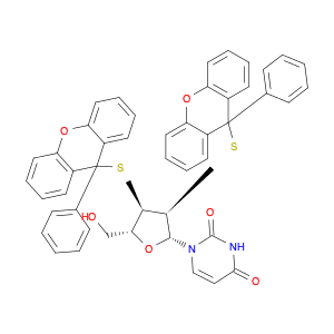 Uridine, 2',3'-bis-S-(9-phenyl-9H-xanthen-9-yl)-2',3'-dithio- (9CI)