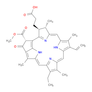 3-​Phorbinepropanoic acid, 9-​ethenyl-​14-​ethyl-​21-​(methoxycarbonyl)​-​4,​8,​13,​18-​tetramethy…