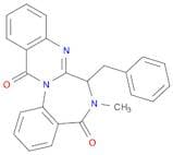 Quinazolino[3,2-a][1,4]benzodiazepine-5,13-dione, 6,7-dihydro-6-methyl-7-(phenylmethyl)-, (6S,7S)-