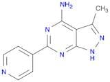 3-Methyl-6-(pyridin-4-yl)-1H-pyrazolo[3,4-d]pyrimidin-4-amine