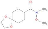 N-Methoxy-N-methyl-1,4-dioxaspiro[4.5]decane-8-carboxamide