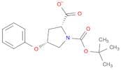 1,2-Pyrrolidinedicarboxylic acid, 4-phenoxy-, 1-(1,1-dimethylethyl) ester, (2R-cis)- (9CI)