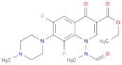 3-Quinolinecarboxylic acid, 6,8-difluoro-1-(formylmethylamino)-1,4-dihydro-7-(4-methyl-1-piperazin…