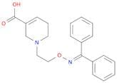 3-Pyridinecarboxylic acid, 1-[2-[[(diphenylmethylene)amino]oxy]ethyl]-1,2,5,6-tetrahydro-