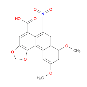 Phenanthro[3,4-d]-1,3-dioxole-5-carboxylic acid, 8,10-dimethoxy-6-nitro-