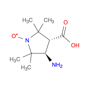 1-Pyrrolidinyloxy, 3-amino-4-carboxy-2,2,5,5-tetramethyl-, (3R,4R)-rel- (9CI)