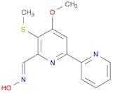 (E)-4-Methoxy-5-(methylthio)-[2,2'-bipyridine]-6-carbaldehyde oxime